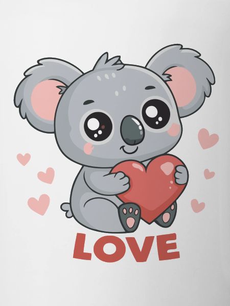 Koala Coeur Amoureux