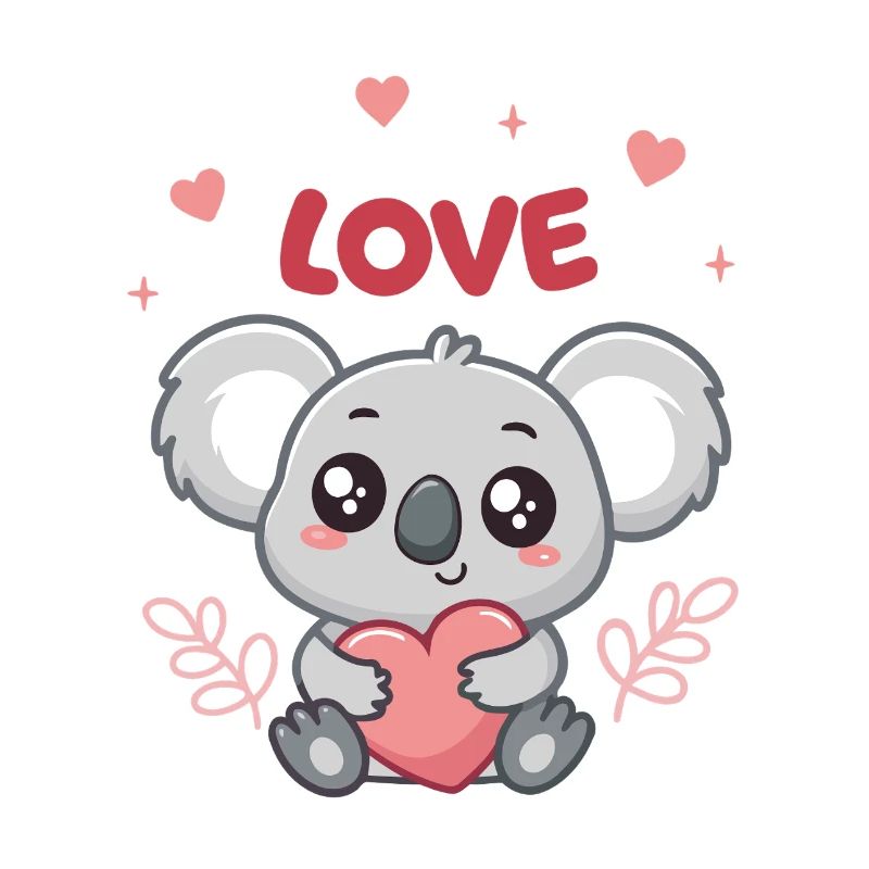 Koala Coeur Love Doux