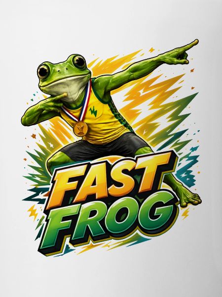 Frosch mit Goldmedaille