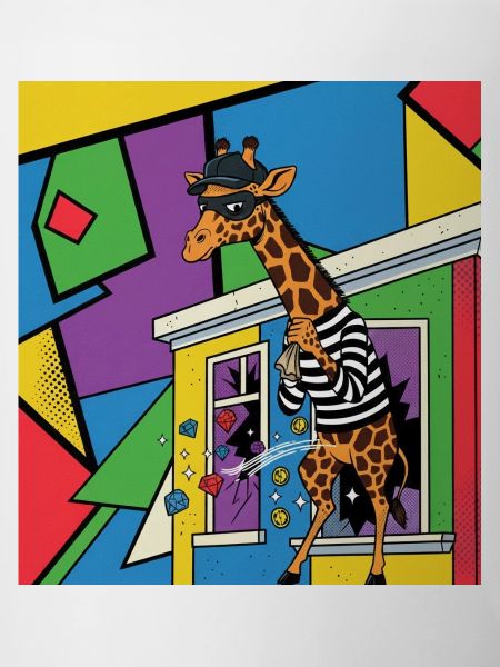 Giraffe Thief Pop Art