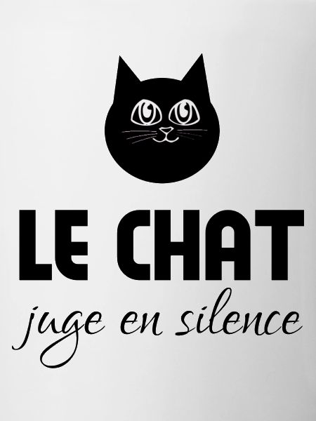 Le chat juge en silence 