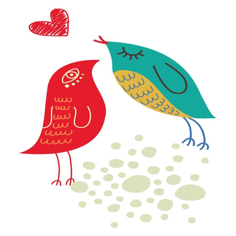 Oiseaux amoureux
