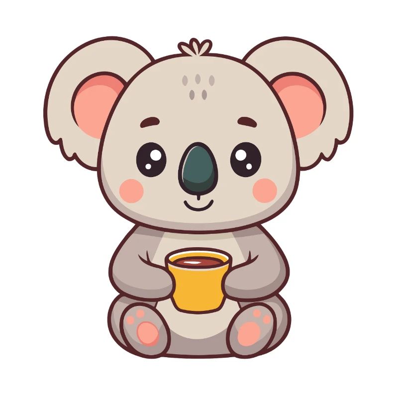 Koala Doux Tasse Café