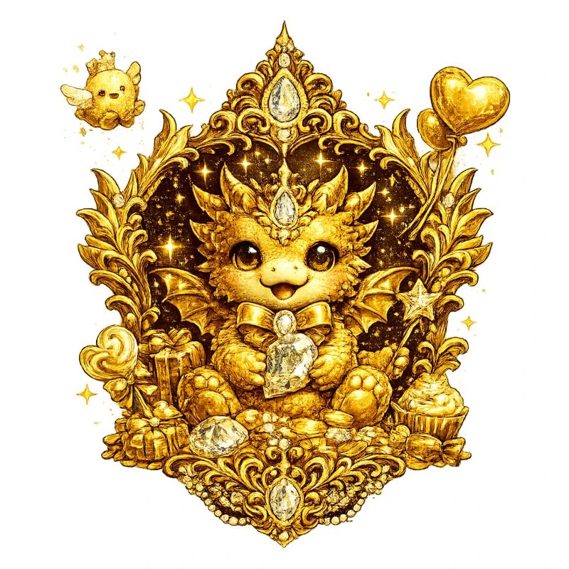 Golden Cat Crown Magic