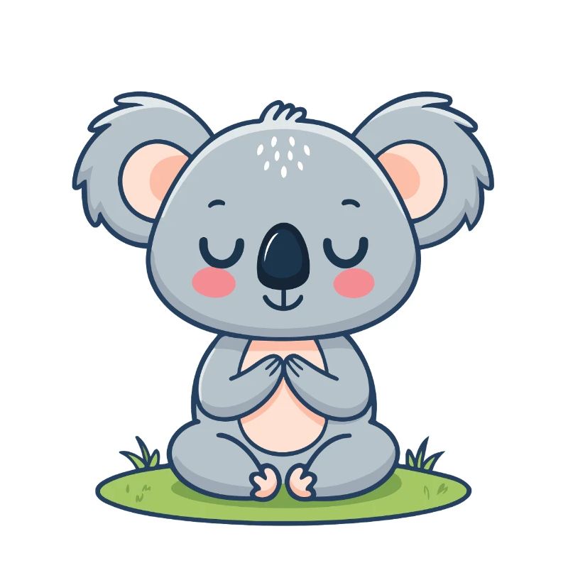 Koala zen en méditation