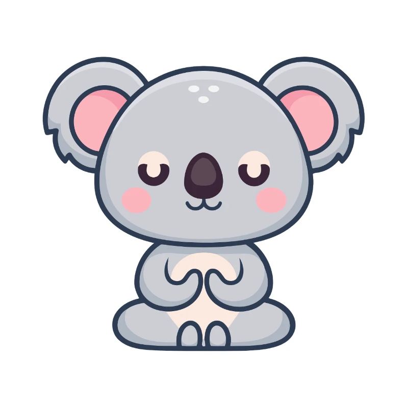 Koala Pastel Zen Blanket