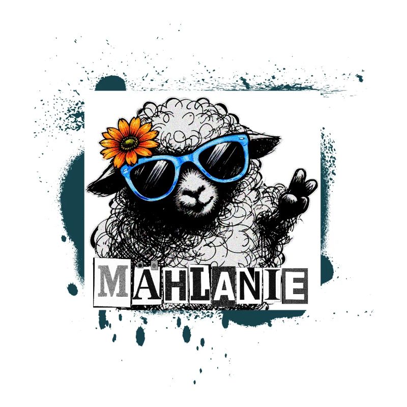 Mählanie – Cool Sheep Pop Art Graffiti
