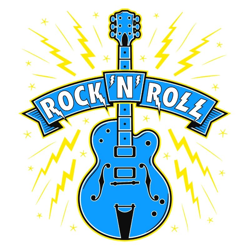 Guitare Rock 'n' Roll Bannière