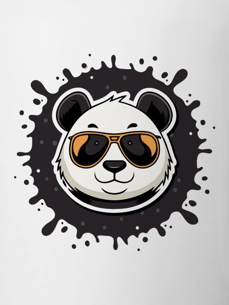 Panda chic glasses orange splash