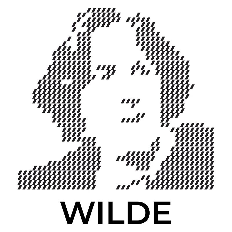 Portrait pixelisé d’Oscar Wilde