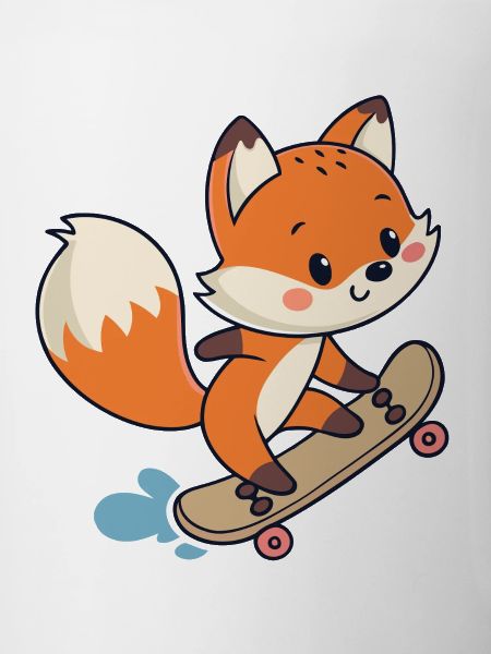 Urban Skateboarder Fox