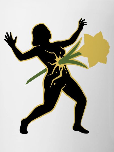 Dance of the Silhouette with Flower