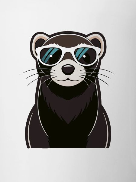 Cool Ferret with Sunglasses