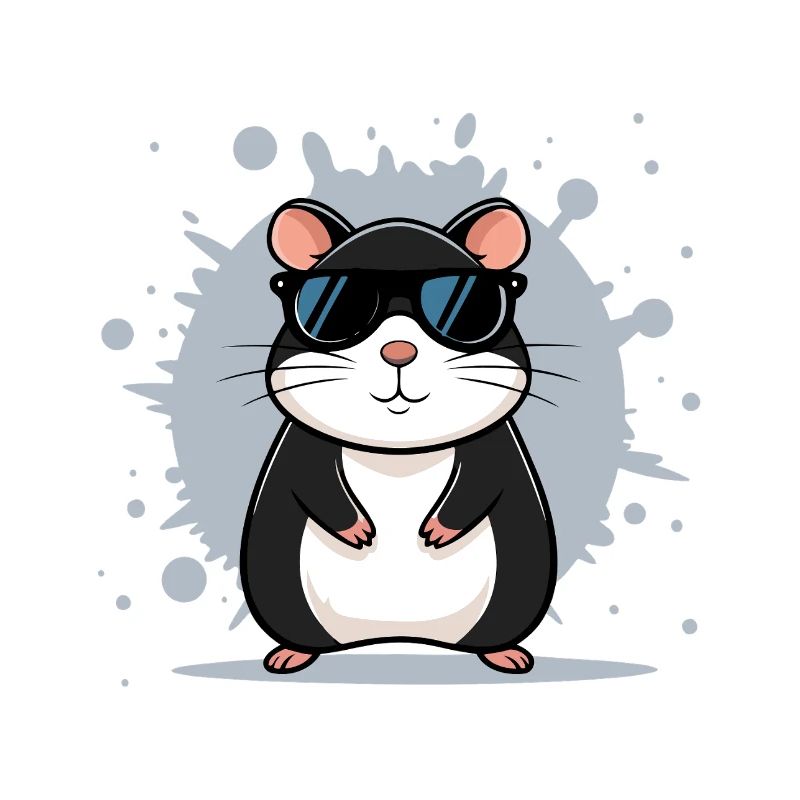 Hamster lunettes soleil