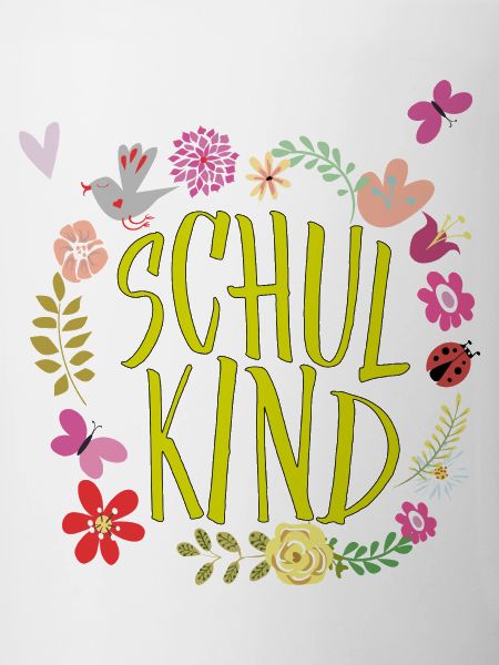 Schulkind Blumenkranz 