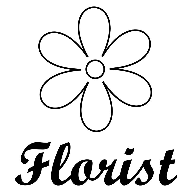 Artisan fleuriste logo floral épuré