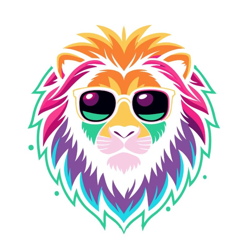 Rainbow Lion Sunglasses