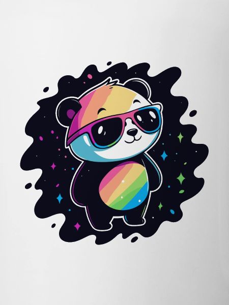Panda Rainbow Galaxy Cool Glasses
