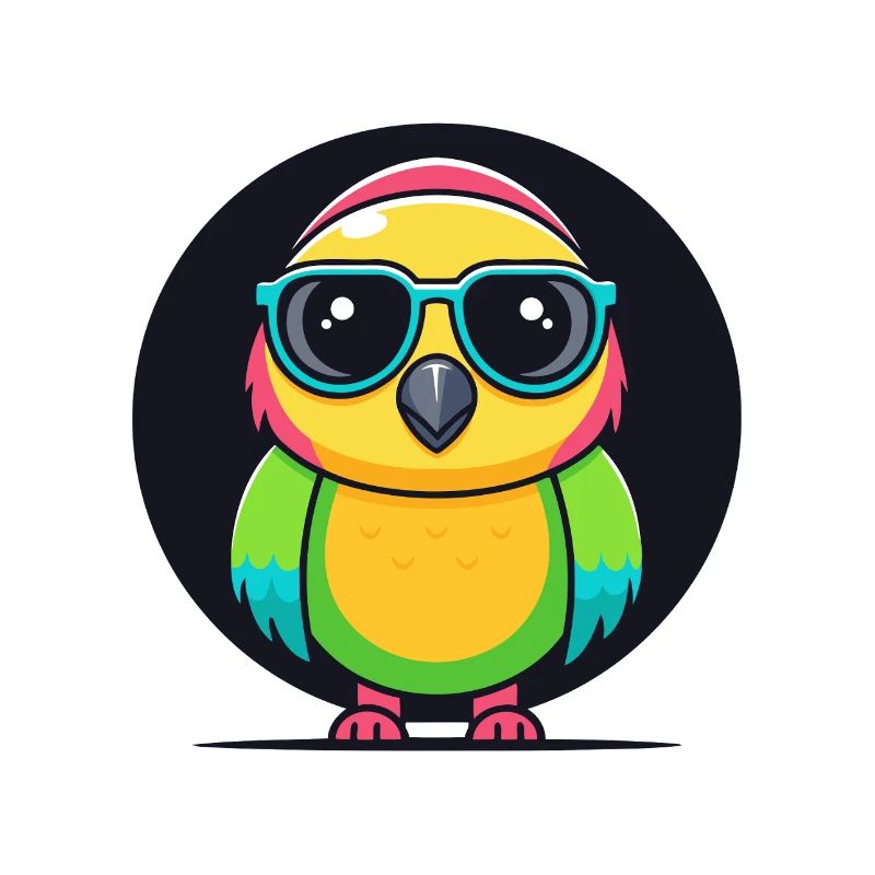 Perruche Arc-en-Ciel Lunettes