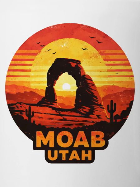 Moab Utah Deserts Sunset Motif