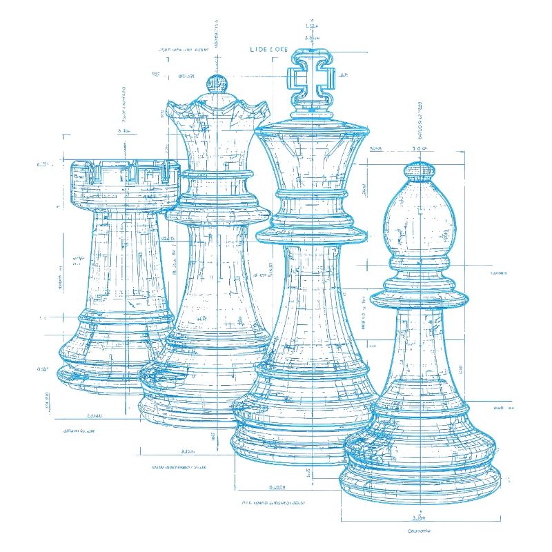Chess Blueprint for Men Gift