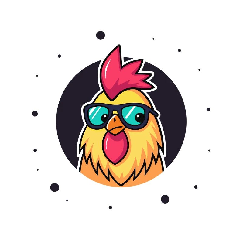 Poule chic lunettes soleil