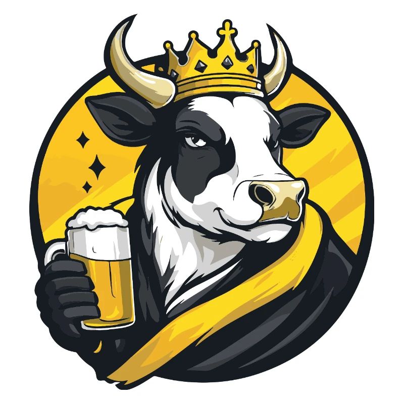 Bière de vache drôle