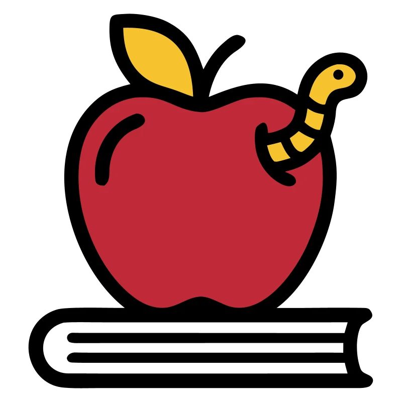 Apple Book Worm Elementary School