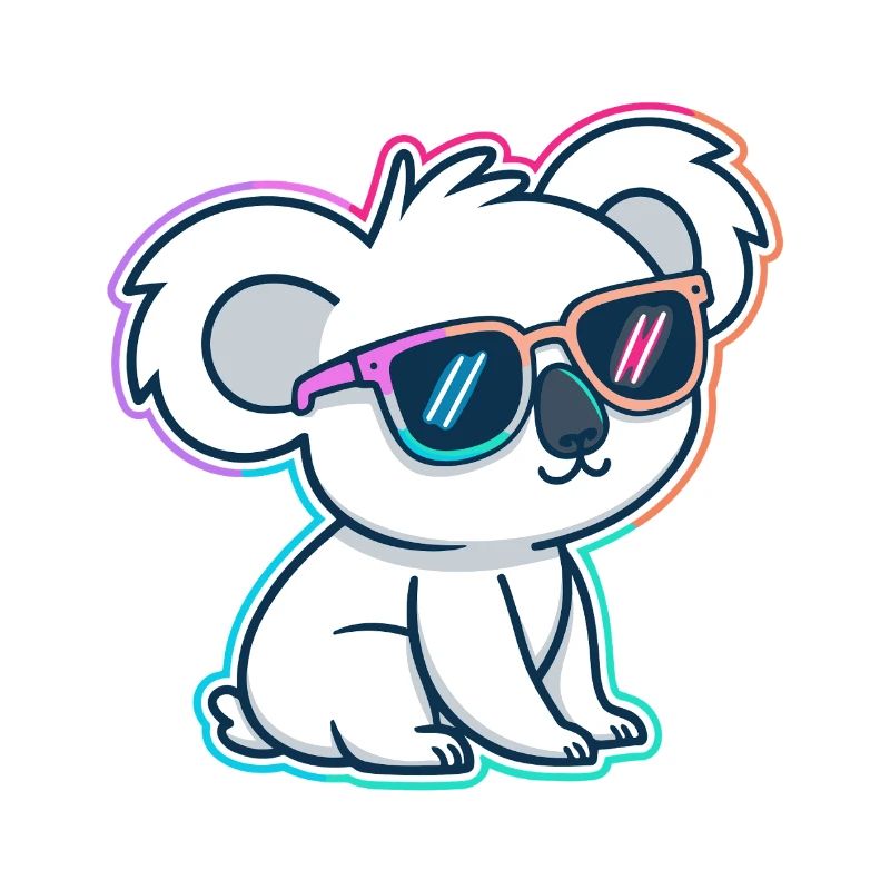 Koala neon glasses