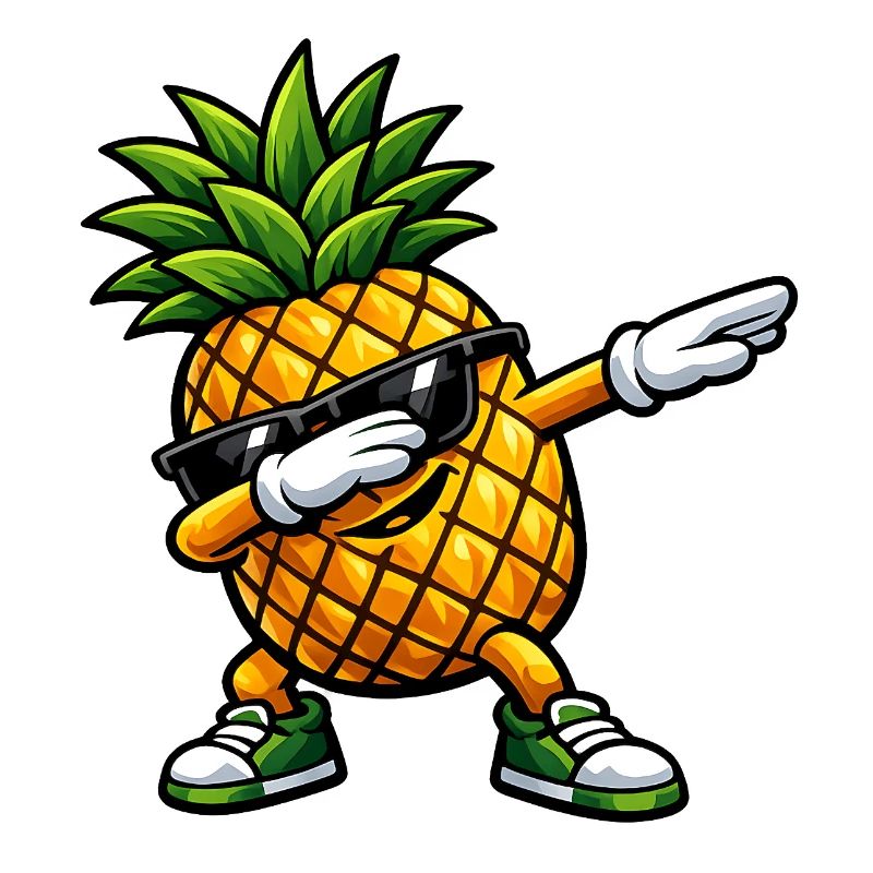 Dabbing pineapple
