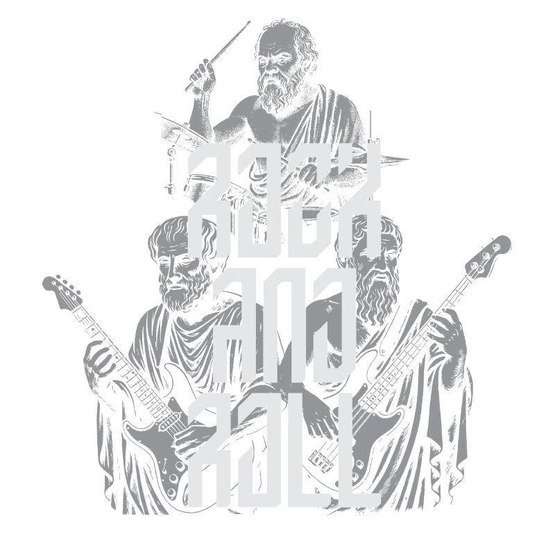 Classic Rock and Roll Ancient Philosopher Band T-S