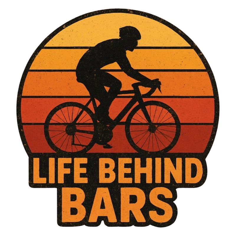 Life Behind Bars – Radfahrer Silhouette