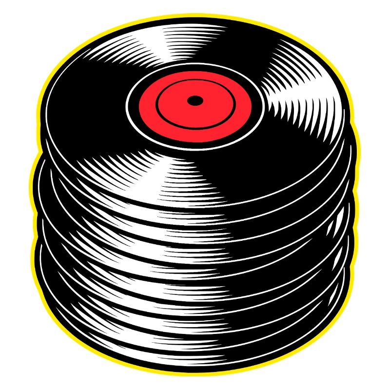 Vinyl Albums Stack