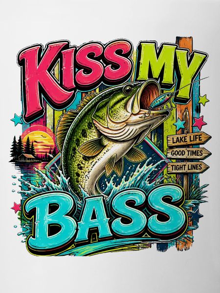 Embrasse ma basse Éclaboussure néon
