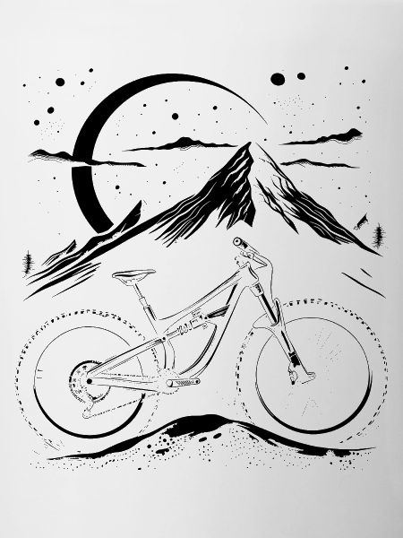 Mountain Biking Sketch