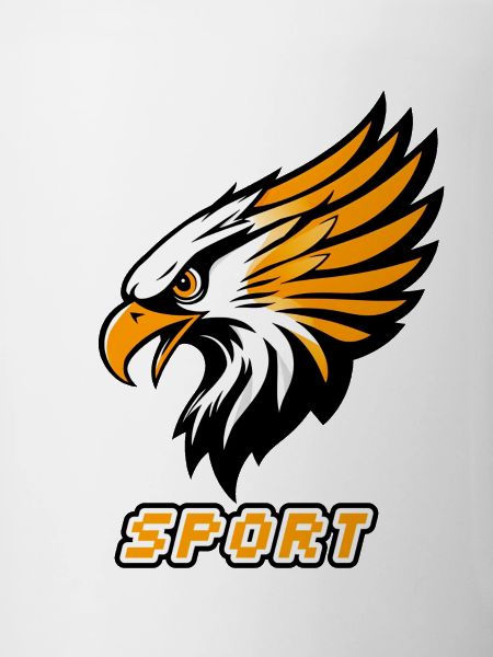 Sports Eagle Orange White