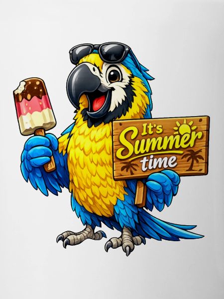 Parrot with popsicles
