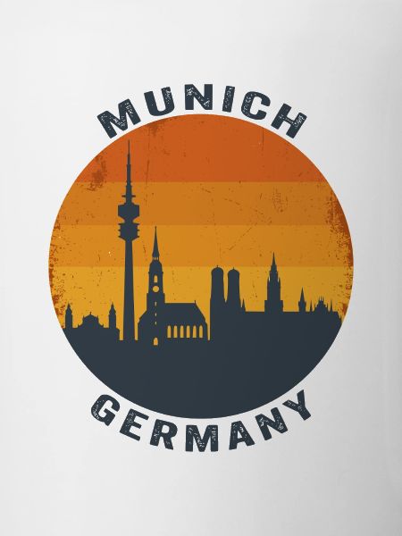 München, Deutschland Retro Skyline