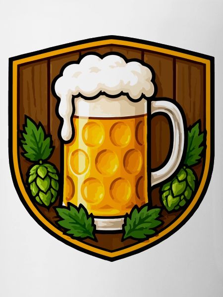 Bierkrug Shield Motiv