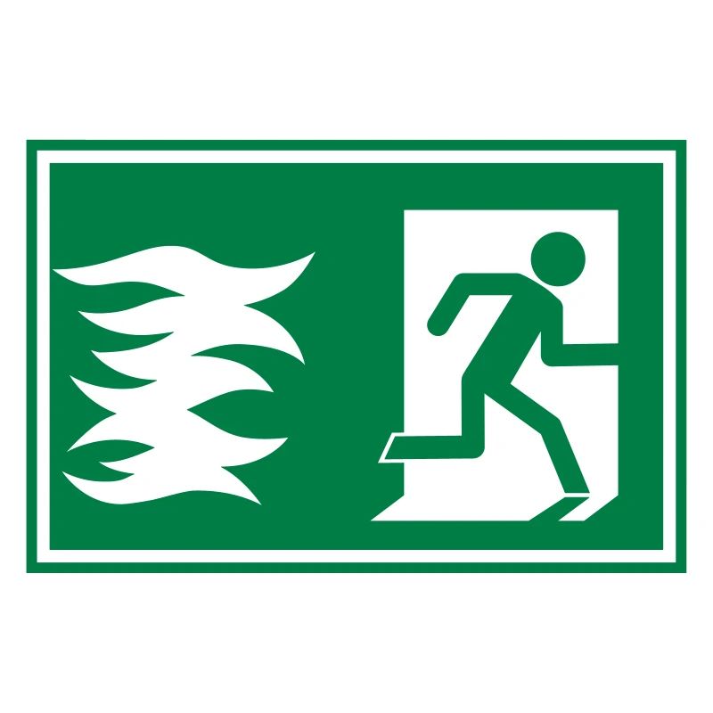 emergency exit / fire alarm sign