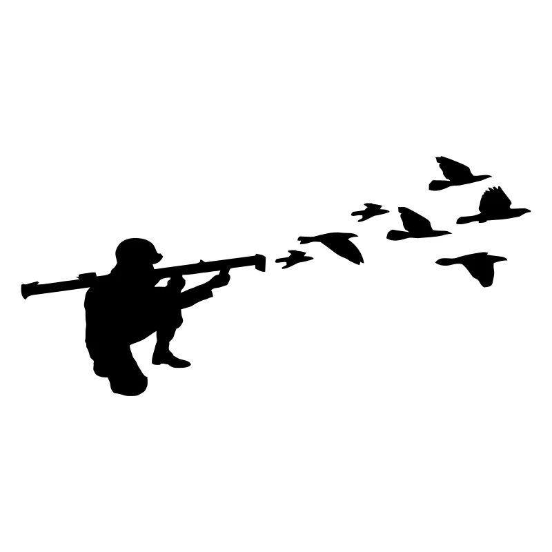 freie fliegende Vögel Bazooka Soldat