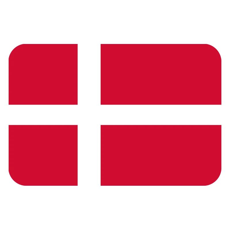 DENMARK FLAG round corner 400 dpi