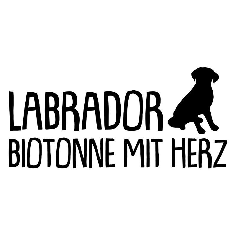 labrador biotonne mit herz