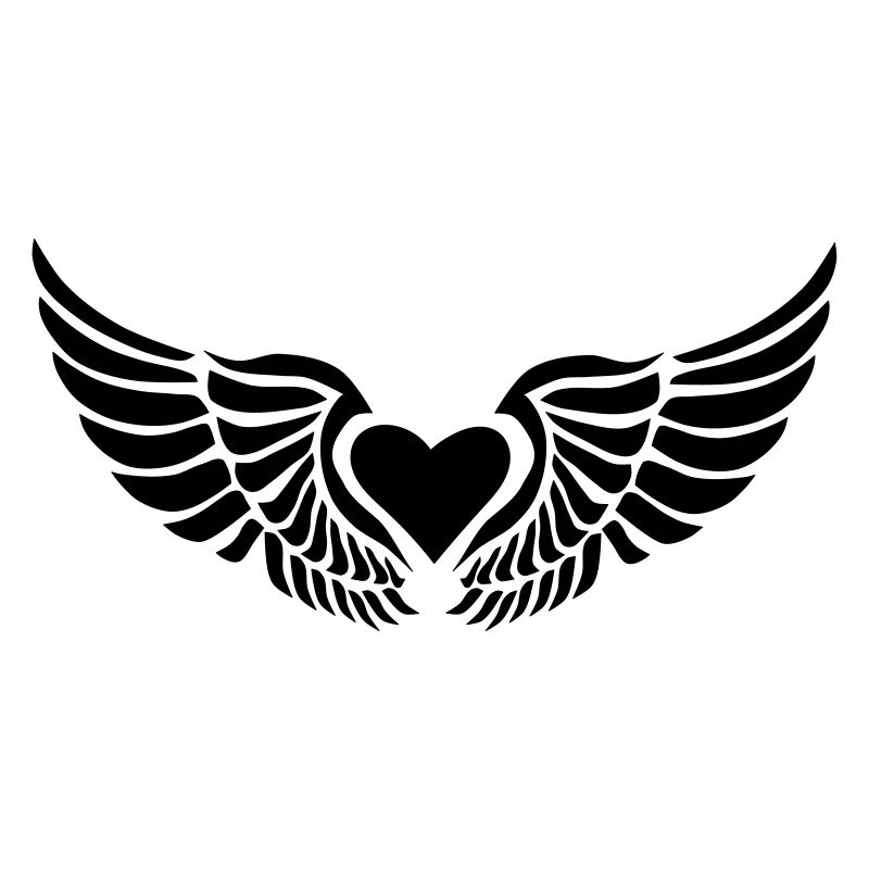 coeur avec des ailes