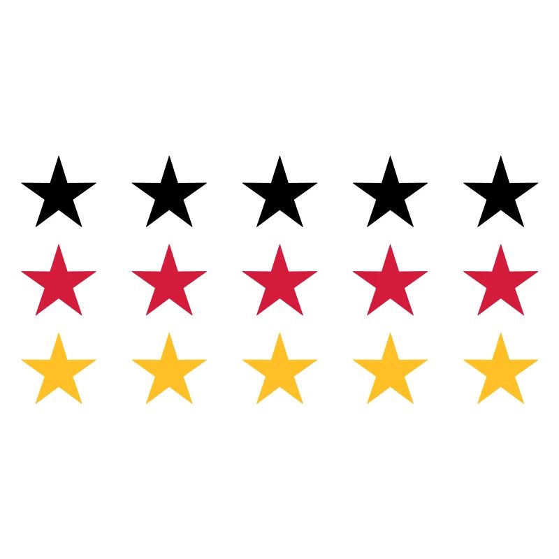 German Flag Stars Design