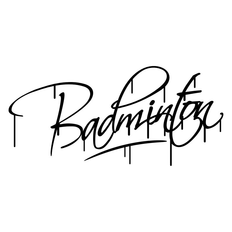 Badminton Graffiti Design
