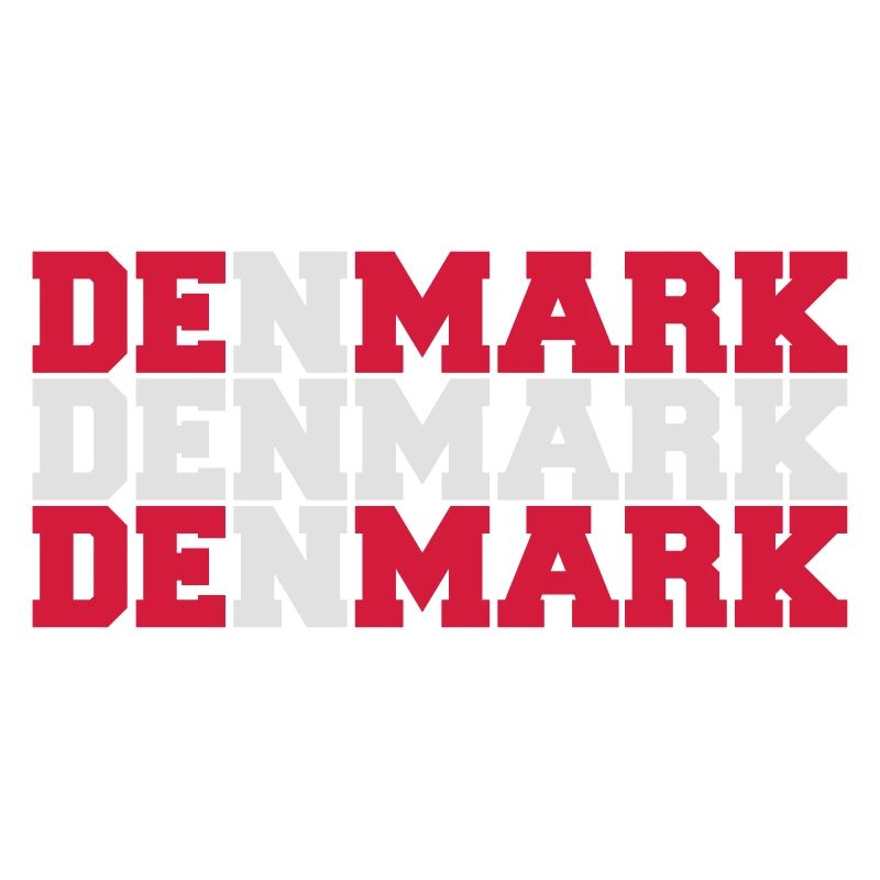 Denmark Danmark Flag Logo