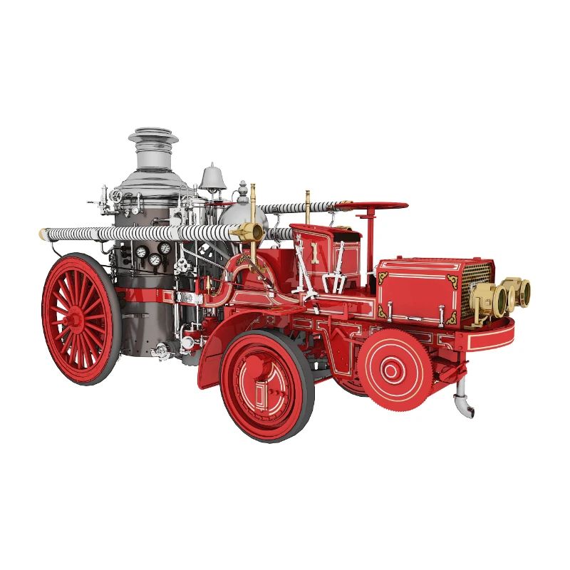 Pompier rétro, service d'incendie