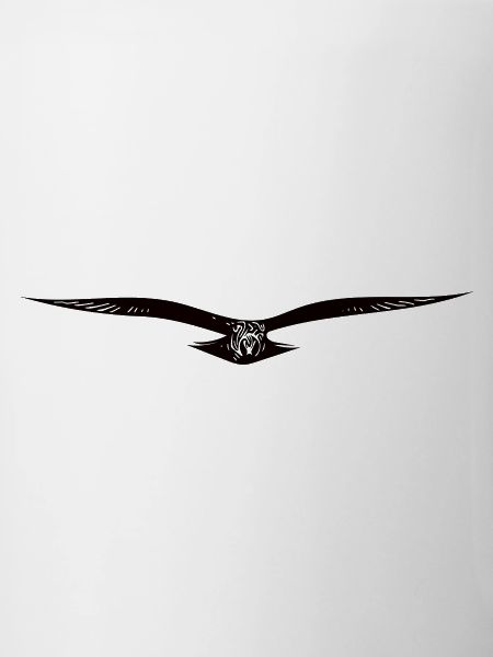 Elegant flying eagle