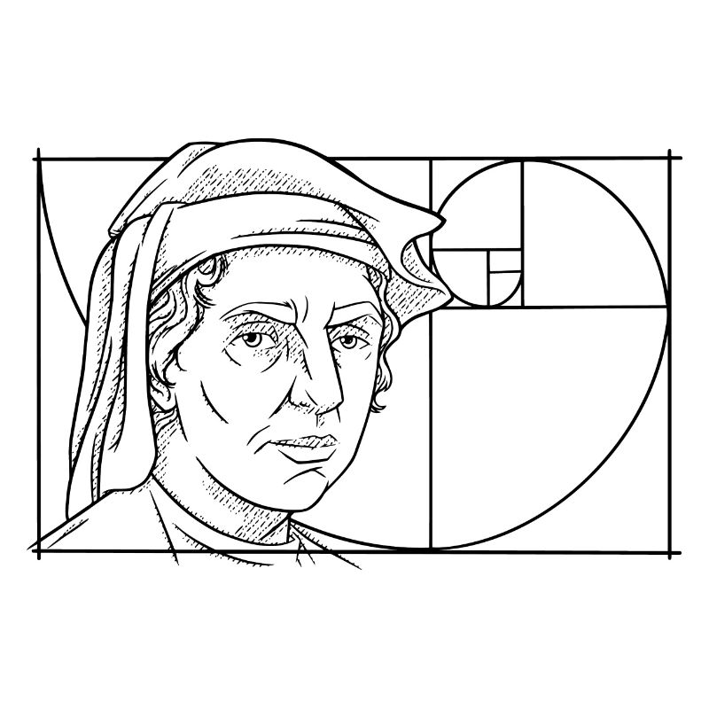 Leonardo Fibonacci Mathématicien Math Series Suivre